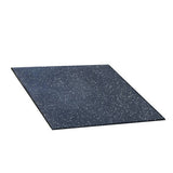 Gumigulv sort med hvide EPDM gnister i 50x50 cm