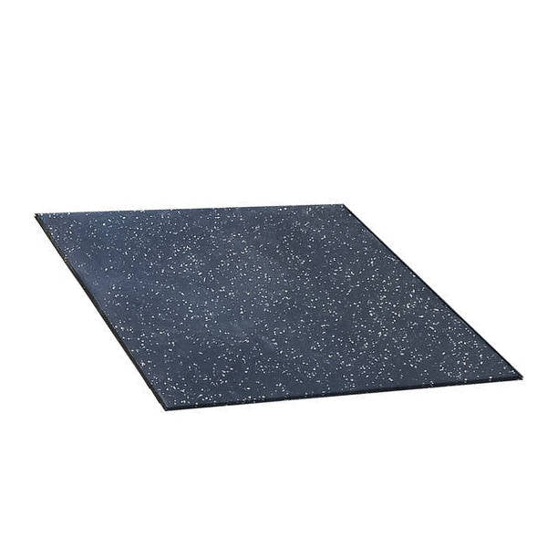 Gumigulv sort med hvide EPDM gnister i 50x50 cm