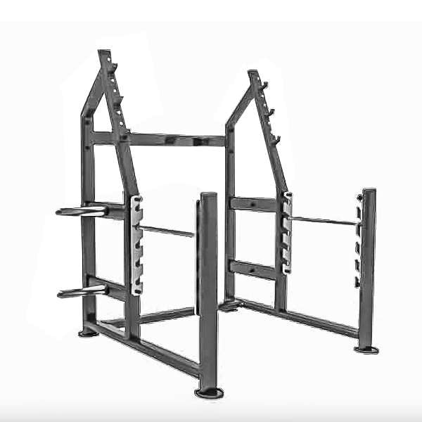 Safety squat rack med sikre højder